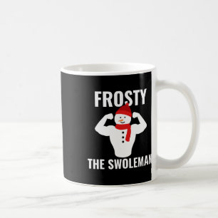 Frosty the Swoleman Snögubbe Workout Gym jul Kaffemugg