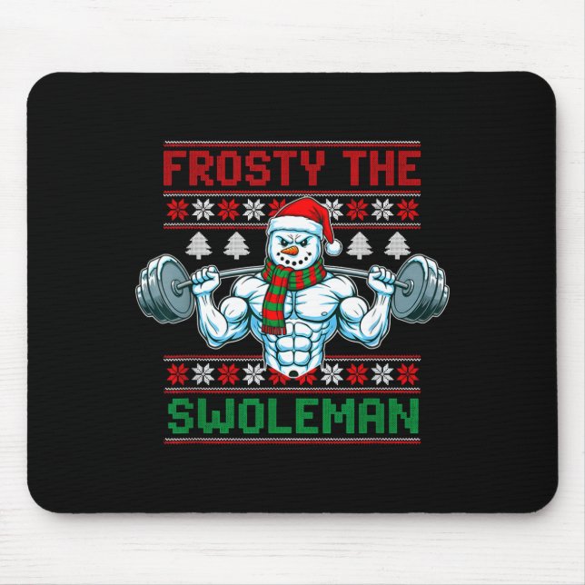 Frosty The Swoleman Ugly Christmas Sweater Funny S Musmatta (Framsidan)