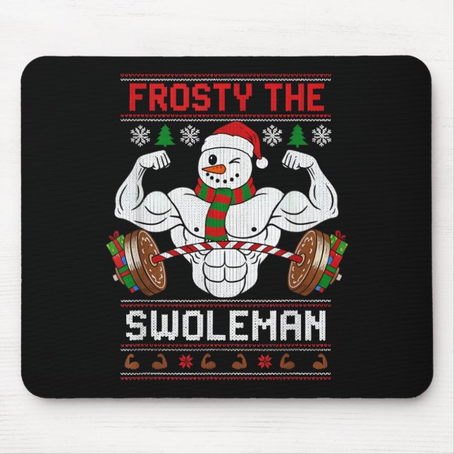 Frosty The Swoleman Ugly Christmas Sweater Funny X Musmatta (Framsidan)