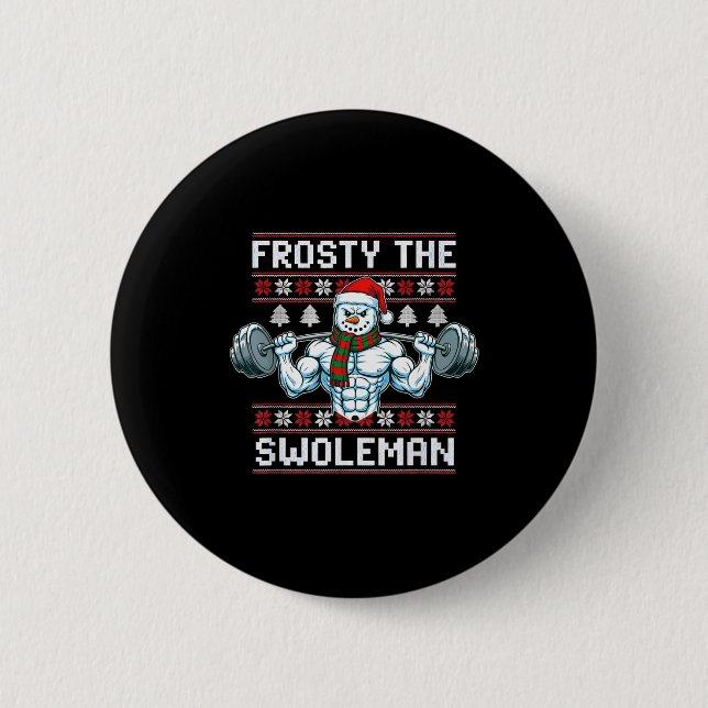 Frosty The Swoleman Ugly Funny Christmas Snowman W Knapp (Framsida)