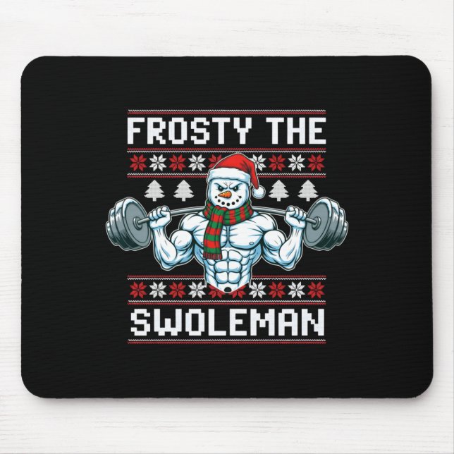 Frosty The Swoleman Ugly Funny Christmas Snowman W Musmatta (Framsidan)