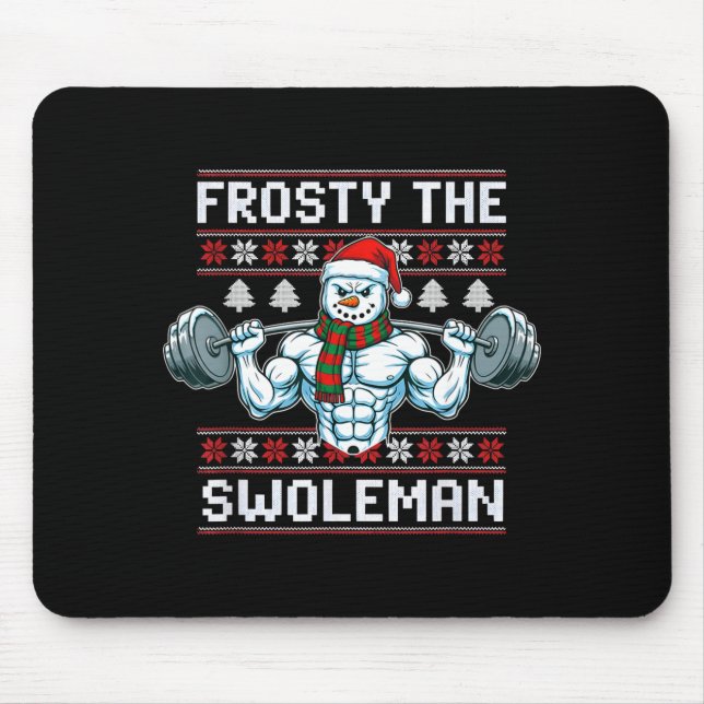 Frosty The Swoleman Ugly Funny Christmas Snowman W Musmatta (Framsidan)