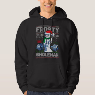 Frosty the Swoleman Ugly jul Sweater Funny S Hoodie