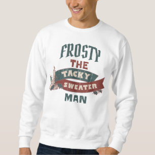 FROSTY THE TACKY SWEATER MAN CHRISTMAS SWEATER LÅNG ÄRMAD TRÖJA