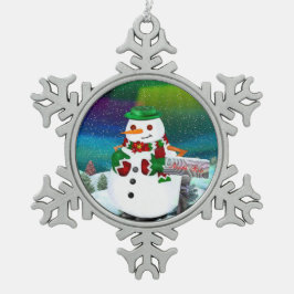 Frosty Town-julet ART Snöflinga Pewter Julgransprydnad