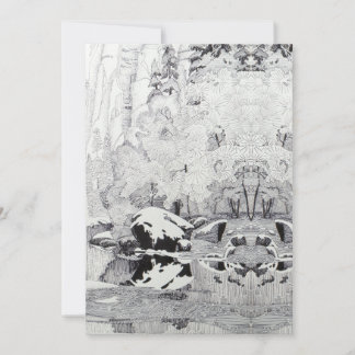 Frosty Träd i Väster Fork Julkort