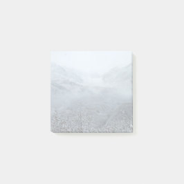 Frosty White Alpine Valley Post-it Notes