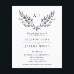 Frosty Winter bröllopsinbjudan | Budget Flygblad<br><div class="desc">Den här tidslättsliga, romantiska designen har en vit vattenfärgsbukett med mjukt färg och botaniska blommigtar. Tänk på den pappra vikten för den här utformningen. Om du vill ha samma utformning men på tjocka slaktkroppar kontaktar du mig direkt eller klickar på "överför den här designknappen" till högerna. Överför detta till ett...</div>