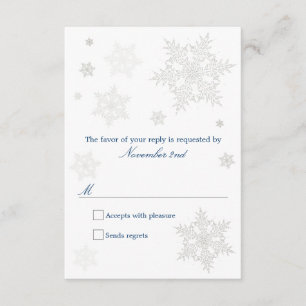 Frosty Winter Snowflake OSA kort