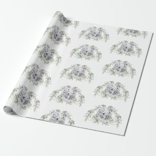 Frosty Winter Wonderland Artic Animals Baby Shower Presentpapper