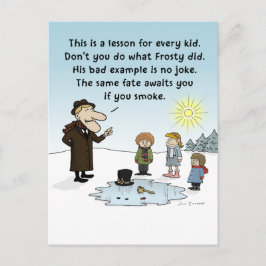 Frostys dåliga exempel - den vackra julen Mörk Hum Helg Vykort
