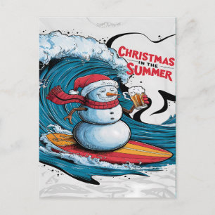 Frostys jul surfar brygd vykort