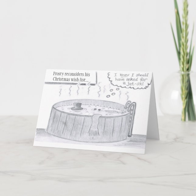 Frostys önskelista helgkort (Framsida)