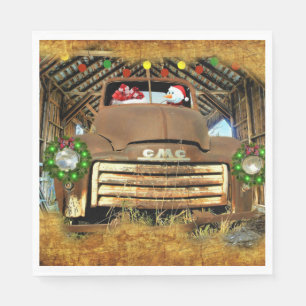 Frostys Vintage GMC-julen Lastbil Springa Pappersservett