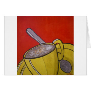 Frothy kaffe hälsningskort