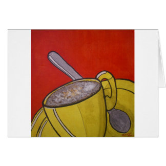 Frothy kaffe hälsningskort