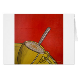 Frothy kaffe II Hälsningskort