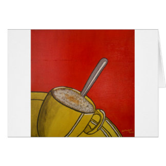 Frothy kaffe II Hälsningskort