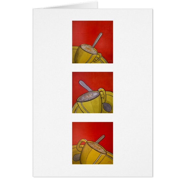 Frothy kaffekort (serier) hälsningskort (Framsidan)