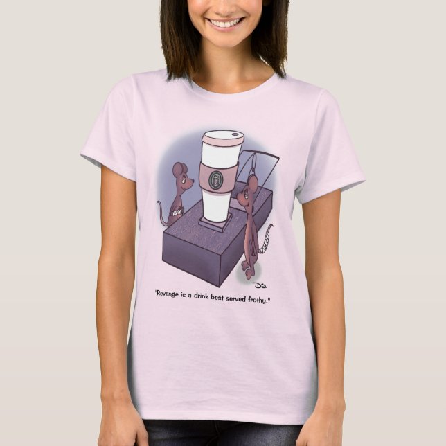 Frothy Women's Rosa T-Shirt (Framsida)