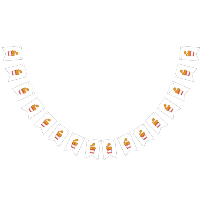 Frött kyckling med Bucket Vimplar (Alla)