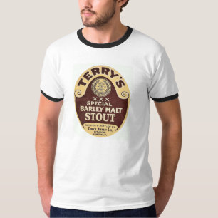 Frotté kraftig Tshirt för etikett för vintageö Tee