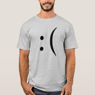Frowny ansikte tee shirt