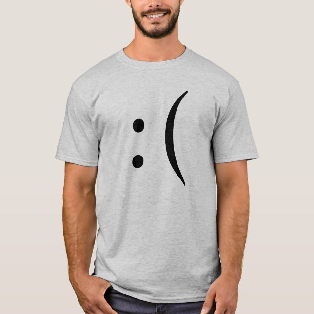 Frowny ansikte tee shirt (Framsida)