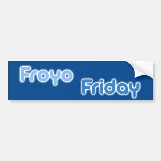 FroyoFriday bildekal (Framsidan)