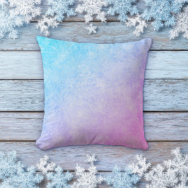 Frozen Blue to Purple Gradient Pillow Kudde