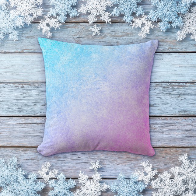 Frozen Blue to Purple Gradient Pillow Kudde (Skapare uppladdad)