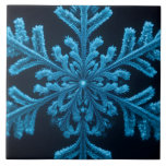 Frozen Elegance: Intricate Blue Snowflake Design Kakelplatta<br><div class="desc">Delicate yet bold, this mesmerizing snowflake artwork showcases the timeless beauty of winter in stunning detail. The crystalline symmetry, rendered in glowing shades of icy blue, radiates elegance and tranquility. Its intricate, fractal-like structure captures the uniqueness of nature’s frozen geometry—perfect for evoking seasonal charm, frosty sophistication, or a touch of...</div>