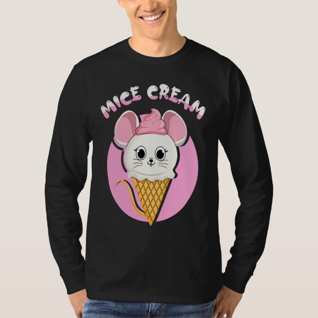 Frozen Food Mouse  Foodie Mice Cream T Shirt (Framsida)