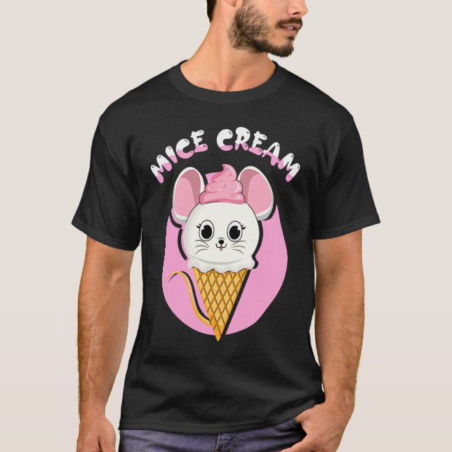 Frozen Food Mouse  Foodie Mice Cream T Shirt (Framsida)