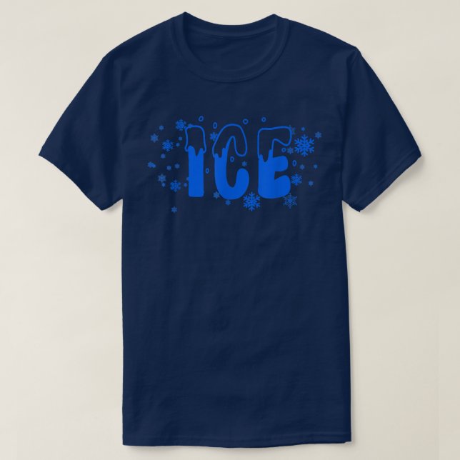 Frozen Ice Funny Halloween Costume  T Shirt (Design framsida)