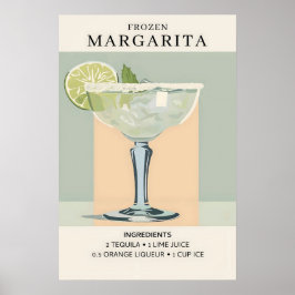 Frozen Margarita cocktail Poster