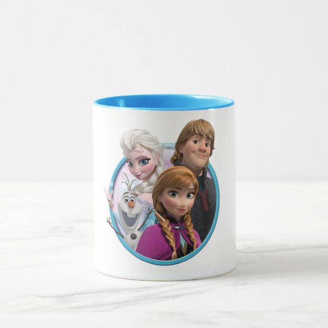 Frozen movie characters mug  mugg (Center)