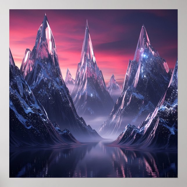 Frozen Peaks of the Twilight Realm Poster (Framsidan)