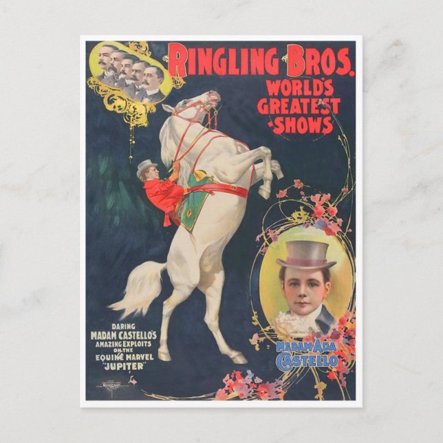 Fru Ada Castello Vykort (Framsida)