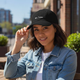 Fru Anpassat Namn bröllopsgåva Svitalundsgåva Broderad Keps