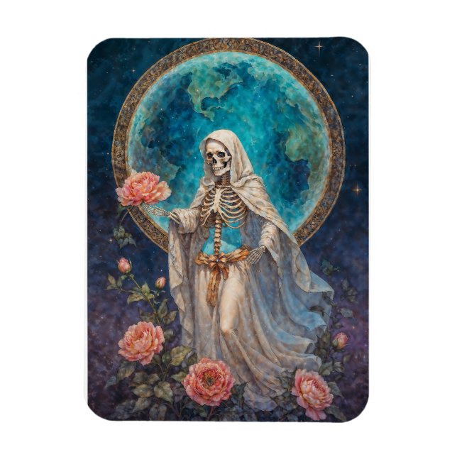 Fru av de Fallna Stjärnorna Santa Muerte Magnet (Vertikal)