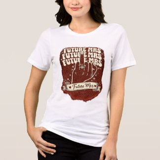 Fru Brud Att Vara Förlovningsfest Retro Bröllop T Shirt