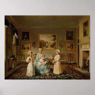 Fru Congreve och henne barn Poster