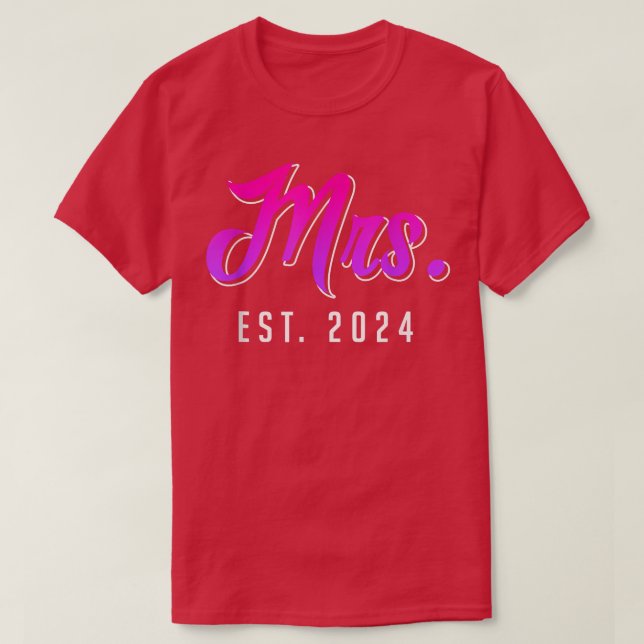 Fru dekoration bröllop t shirt (Design framsida)
