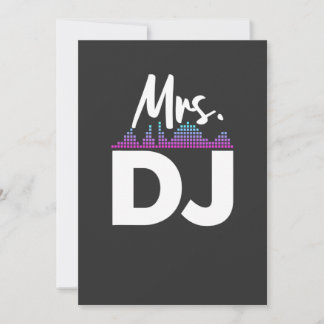 Fru Dj Hustru Disk Jockey Inbjudningar