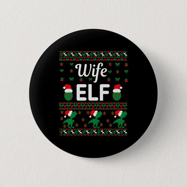 fru elf christmas ful sweater knapp (Framsida)