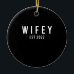 Fru Est 2022 Brud Att Vara Sjunglassfest Julgransprydnad Keramik<br><div class="desc">1</div>