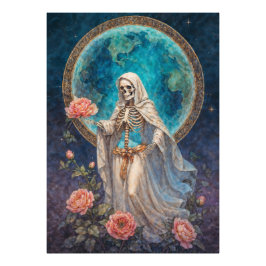 Fru Fallna Stjärnors Santa Muerte Fototryck