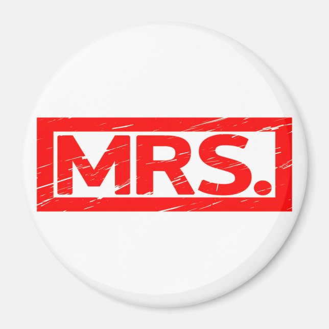 Fru Frimärke Magnet (Framsidan)
