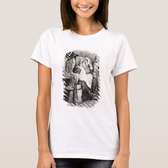 Fru Gamp, från Charles Dickens: A Gossip om hi Tee Shirt (Framsida)